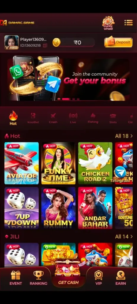 DAMAC Game APK download and login guide