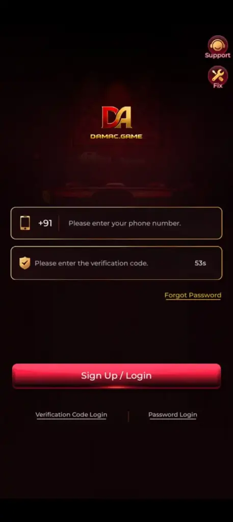 DAMAC Game disclaimer for APK download website and user responsibility